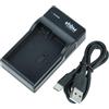 vhbw caricatore USB-C compatibile con Nikon D3400, D3500, D3300, D5100, D5200, D3100, D3200 camera + cavo USB-C + LED