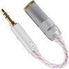 Beufee Adattatore per Cuffie, Adattatore per Cuffie Stereo da Maschio a Femmina Adattatore per Cavo Audio Adattatore Jack per Cuffie Adatto per HIFIMan ZX300a(3,5 Maschi a 4,4 Femmine)