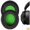 GEEKRIA Cuscinetti Geekria compatibili con Razer Kraken Pro V2/7.1 V2/7.1 Chroma V2, Kraken Pro V2 Pewdiepie/Stormtrooper Edition, ricambi (Nero/Verde)