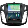 KeiDilie 9.7Android 14 [4G+64G] Autoradio per Ford Focus 2010-2014-[Integrato Wireless CarPlay|Android Auto|DSP]-GPS Sat Nav Bluetooth 5.0 Wifi 4G DAB+ Mirror Link 360° Panoramica+Fotocamera & MIC