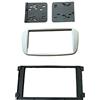 Electric House Kit mascherina montaggio autoradio 2 din compatibile per Ford C-Max Fiesta Focus Mondeo Galaxy Kuga 2008 Grigio Argento MS415