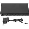 Annadue Splitter Spdif FT18 1x8, Splitter Audio Ottico Digitale Supporta Segnale SPDIF/TosLink 1 in 8 Uscite, Supporta LPCM2.0/DTS/AC3. (Spina europea)