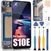 ARSSLY Schermo per Samsung Galaxy S10e, Schermo per Galaxy S10e, Schermo SM-G970F SM-G970U SM-G970W LCD Display Touch Screen Assembly con Riparazione Kit (Nero con Cornice, Non Supporta Impressioni Digitali)