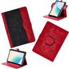 bojioderf Custodia Compatibile per Bookeen Cybook Muse HD 6.0-pollici eReader Cover Custodia Case Rotazione a 360 gradi Angeli Multi-Viewing Custodia in pelle PU Stand Folio Rosso