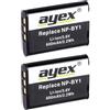 Ayex - Batteria Li-Ion NP-BY1 per Sony Action Cam Mini AZ1, HDR HDR-AZ1VR