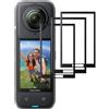 ELECTRO-WEIDEWORLD [3 Pezzi] Pellicola per Insta360 X4, Anti-riflesso HD Soft TPU Pellicola Protettiva per Insta360 X4, Nero
