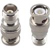 Futheda 2PCS BNC Male to TNC Female RF Coaxial Adapter BNC to TNC Coax Jack Low Loss Nickel Plated Connector for Wifi Antenna Extension Cable Broadcast CCTV LMA Video Telecom Wireless device