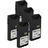 vhbw 5x batteria compatibile con Motorola DP3661E, DP3441e radio (1600mAh, 7,4V, Li-Ion)