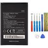 Swark WIKO 5030 - Batteria compatibile con smartphone WIKO Lenny 2 / Lenny 3, con strumenti