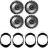 IPNOSIS Kit 4 Casse AXTON AE165 per Ford Fiesta 01 al 08,Focus dal 98 al 05,Fusion dal 02 al 08,KA dal 96 al 08,Puma dal 06 in poi,Mondeo dal 89 al 07,Transit dal 94 al 06 con 2 Supp. Ant., 2 Supp. Post.