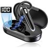 Sungive Auricolare Bluetooth 5.3 Mono(Sinistro o Destro)-Wireless In-Ear con CVC Riduzione Rumore,Microfono HD,Ultra Leggero e Comodo,Compatibile con iOS/Android,Fino a 20 Ore di Autonomia.(Nero)