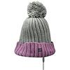 SBS Cappello invernale Pon Pon con auricolari integrati, Berretto con microfono, Tasto di risposta e connettore Jack 3,5 mm universale per smartphone e Mp3