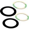 IS-TECK Set di 2 lenti di ricambio compatibili con iPhone SE2020/SE2022 7/8, con colla
