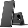 Verco Custodia a libro per Google Pixel 10a, di alta qualità, con calamita integrata, in pelle PU, colore nero