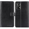 TienJueShi Nero Premium Retro Stand Portafoglio Telefono Caso in Pelle Case Copertina Custodia Protettiva Cover per AGM H6 Lite 6.56 inch