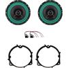 IPNOSIS Kit 2 Casse IP-01165 per Opel Corsa dal 2006 in poi, Opel Astra dal 2005 in poi, Opel Combo dal 2018 in poi (anteriore) con 2 Supporti Posteriori, 2 Connettori