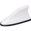 LSPBFB88 Antenna Pinna Squalo Auto per VW Polo V 2009 2010 2011 2012 2013 2014, Autoadesiva Antipolvere Impermeabile Auto Pinna di Squalo Antenna Trim,White