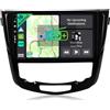YUNTX [DAB-4G+64G] Autoradio 16 Autoradio per Nissan X-Trail Qashqai j11 Rouge 2014-2018-[Incorporato DAB+/Carplay/Android Auto/DSP/GPS/MirrorLink/Bluetooth 5.0]-IPS 2.5D 10.1 Touch Screen-Camera+MIC