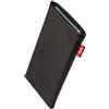 fitBAG Beat Nero per Apple iPhone 15 PRO Custodia per Cellulare Pelle Nappa con Imbottitura in Microfibra | Accessorio con Funzione di Pulizia | Made in Germany