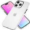 NALIA Custodia Silicone per iPhone 16 Pro - Opaca & Grip Soft-Touch - ASTRON (Cover TPU Flessibile & Antiurto) - Marchio Tedesco, Colore:Bianco Trasparente