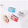 AMONIDA Lettore Mp3, Lettore Mp3 Portatile da 3,5 Mm con Clip, Colore Brillante Ed Elegante per i Viaggi degli Studenti (b)