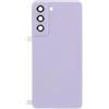 Generico Copri Batteria compatibile con SAMSUNG GALAXY S21 FE G990B SM-G990B retro Posteriore Back Cover Scocca coperchio in plastica rigida + lente con cornice + Biadesivo adesivo perincollato (Viola)