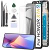 RongZy Display per HONOR X7A RKY-LX2 LX1 LX3 LCD Screen Ricambio Touch Display Digitizer Assembly per RKY-LX2 LX1 LX3 con Kit (Nero con Cornice)