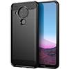 BAIDIYU Cover per Nokia 5.4, AntiGraffio, Sottile Paraurti Antiurto TPU Protezione Flessibile, Custodia Cover per Nokia 5.4.(Nero)