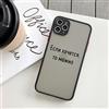 GINASH Custodia rigida per telefono popolare per iPhone 11 12 13 14 Pro Max X XS MAX XR 7 8 Plus SE2 Cover posteriore antiurto citazione russa, nero russo 2, per iPhone12