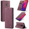 SLWYF Cover Compatible con Xiaomi Mi 9T/Mi 9T Pro/Redmi K20/K20 Pro, Retro Flip Caso in PU Pelle Premium Portafoglio Custodia Resistente Protezione Chiusura Magnetica Case per Xiaomi Mi 9T - Rosso