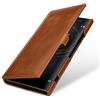 StilGut cover Sony Xperia XA2 Ultra custodia in pelle realizzata a mano a libro, cognac con clip