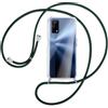 SIMao Cover Collana per Cellulare Compatibile con Realme 7 5G, Custodia Trasparente Silicone con Cordino Necklace Case Antiurto Protettivo Cover Custodia da Collo Custodia con Cordino, Verde