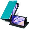Cadorabo Custodia Libro per Samsung Galaxy A5 2017 in TURCHESE PETROLIO - con Vani di Carte, Funzione Stand e Chiusura Magnetica - Portafoglio Cover Case Wallet Book Etui Protezione