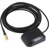KOMBIUDA Cavo Antenna Gps Per Auto Ad Alto Guadagno Amplificatore Secondario Esterno Attivo, Filo in Ceramica Nero, Segnale Stabile Per Navigazione e Posizionamento Veicoli