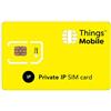 Things Mobile SIM Card con IP PRIVATO Things Mobile per IoT e M2M con copertura globale e rete multi-operatore GSM/2G/3G/4G LTE, senza costi fissi, senza scadenza e tariffe competitive, con 10 € di credito incluso