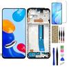 Ansyhttlg Display per Xiaomi Redmi Note 11S 2201117SG 2201117SI LCD di ricambio touch screen Digitizer Screen Glass Assembly with Repair Tools (Black with Frame,Without Fingerprint)