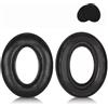 Generic Cuscinetti auricolari di ricambio compatibili con cuffie Sennheiser HD600, HD650 HD660S HD525 HD535 HD545, combinazione di pelle di agnello nera