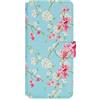 32ndShop 32nd Floreale Series 2.0 - Custodia a Portafoglio in Pelle PU per Motorola Moto G22, Case Realizzato in Pelle Sintetica con Diversi Comparti e Chiusura Magnetica - Primavera Blu