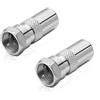 Conecto Adattatore: spina F a spina coassiale IEC, adattatore antenna per cavo satellitare e DVB-T (2 pezzi)