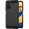 AICEK Compatibile con Xiaomi Poco M4 Pro 5G / Redmi Note 11 5G Cover, Protettiva Silicone Custodia per Xiaomi Poco M4 Pro 5G Bumper Case Molle di Sottile Antiurto Nero