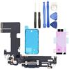 Generic Porta di ricarica di ricambio per iPhone 13 (6,1 pollici) Connettore dock di ricambio jack per cuffie e microfono inferiore più adesivo e strumenti