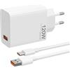 MKnenaJn 120 W Caricabatterie Rapido USB per Xiaomi 14T Pro /14 Ultra/13T Pro /13 Lite/12T/11T per Redmi Note 13 P +/12 P +/11 P + ecc, con 6A Cavo USB C 2M