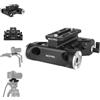 NICEYRIG - Piastra di base con supporto rosetta e morsetto per asta da 15 mm, per fotocamere cinema Canon C100/C300/C500 Sony FS7/FS5/FX9 Red DSMC2 Kinefinity 402
