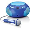 Lenco SCD-620BU - Radio/lettore CD con microfoon - Blauw