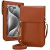 Cadorabo Custodia a tracolla compatibile con Samsung Galaxy XCover 5 piccola borsa con scomparto per cellulare e finestra di visualizzazione, borsa a tracolla mini per Galaxy XCover 5, 2 scomparti,