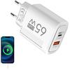 Generico Adattatore Da Muro | Caricatore USB C Da Muro | Adattatore da Muro Cubo Veloce con Multipla per Tablet Orologio Fotocamera Lettore Viaggio Hotel Appartamento Dormitorio Scuola Casa