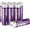 Pallus Batteria Ricaricabile al Litio AA da 8 Pezzi da 3500 mWh (1,5 V, 2333 mAh) ad Alta Capacità, Scarica Massima di 3 A, Tempi di Ciclo Superiori a 1600, Ricarica Rapida in 2 Ore
