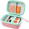 AONKE Custodia rigida da viaggio per YOTO Mini Player Bambini Altoparlante audio Bluetooth senza schermo (rosa + verde menta)