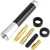 Qiilu Korte Auto Antenne Antenna Auto Corta Antenna Auto Corta Antenna Corta Automatica 3 , Antenna Radio A Vite In Fibra Di Carbonio Per Modifica Universale Dell'Automobile(Argento) Adatto Pe