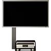 wissmann raumobjekte Robusto supporto per TV 125-S (elegante rialzo per TV, in acciaio verniciato a polvere, Made in Germany